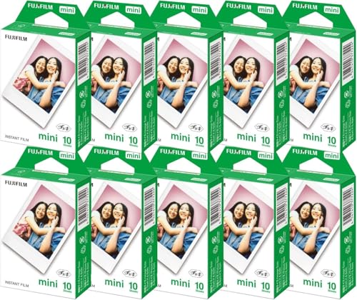 富士フイルム チェキ用フィルム mini対応 10枚×10パック（合計100枚）インスタントフィルム チェキ対応 miniフィルム（チェキmini互換）10箱セット