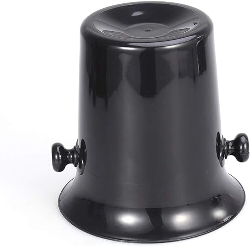 Miniatura 3 de Cubo de hielo negro con asas para degustación de vino Spittoon Champagne Bucket Spit Barriles de vino frío Barriles de vino Cubo de hielo Cubo de