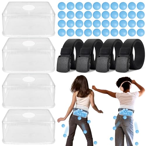 4PCS Blue Swing Shaking Balls Game Set for Baby Shower Interactive Table Tennis Twerk Game for Boy or Girl