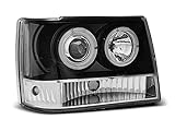  SHOP IMPORT par de luz Faros Jeep Grand Cherokee 93 – 98 Angel Eyes Negro