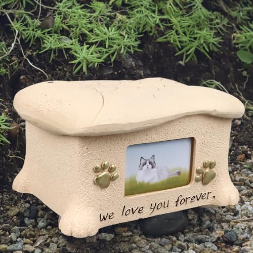 Urnas Memorial para Animais de Estimação Com Tampa de Peixe Em Resina Gravada Com Pegadas Caixa de C