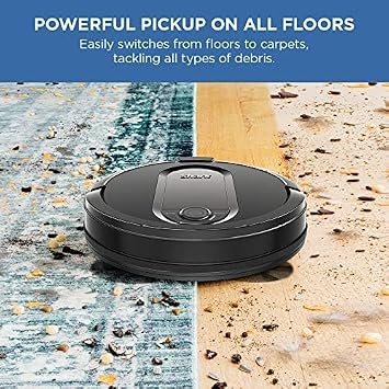 New 2023 Shark RV1001AE IQ Robot Self-Empty XL, Robotic Vacuum with IQ Navigation, Home Mapping, Self-Cleaning Brushroll, Wi-Fi Connected, Compatible with Alexa. 45-Days Capacity