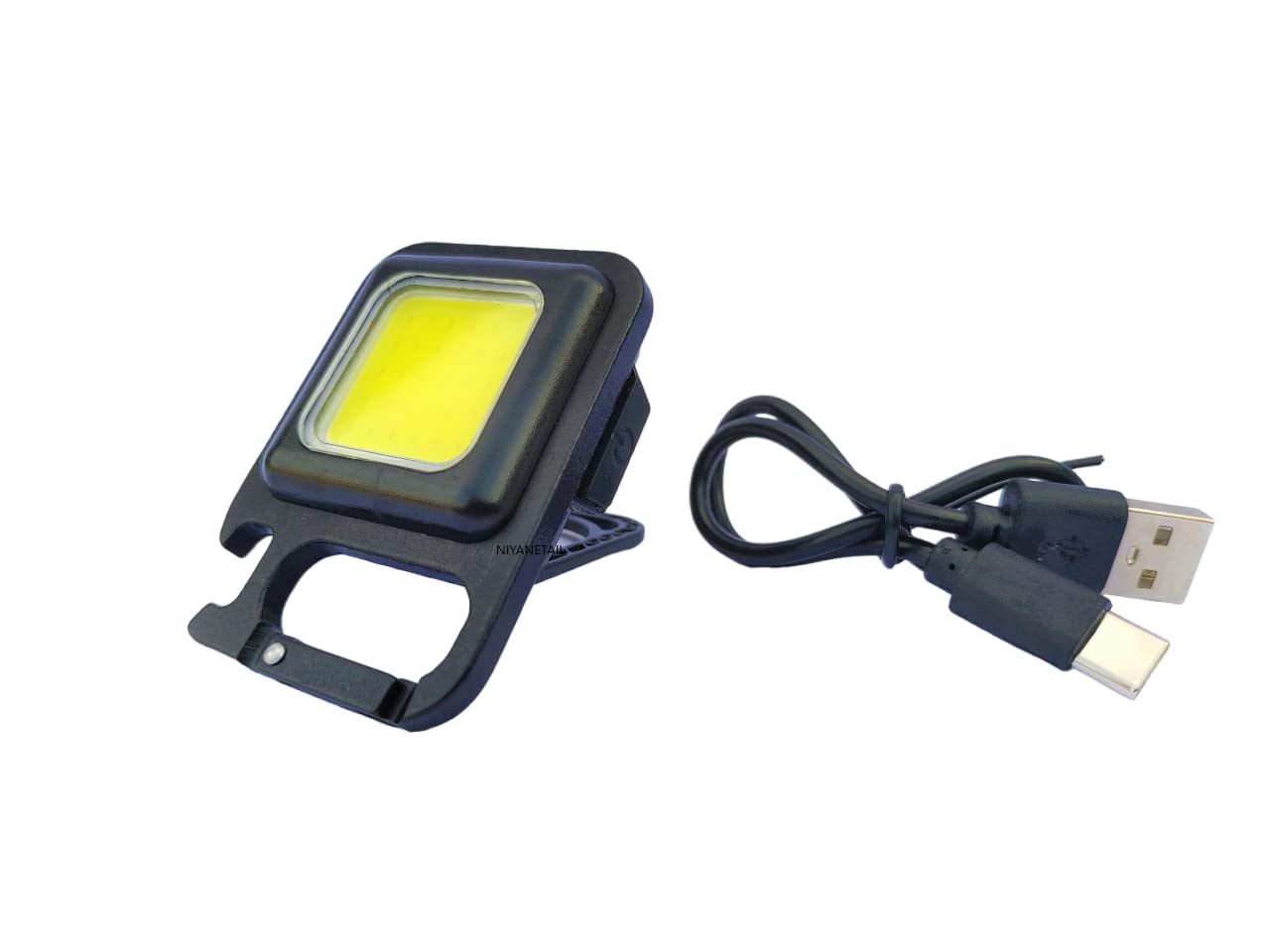 NIYANETAIL COB Floodlight Rechargeable keychain light with Strong Magnet, Carabiner, Bottle Opener, Type C Charging Mini size LED light, SOS Emergency Flashlight with 4 Mode Operation (B0C24WG217) Amazon Price History, Amazon Price Tracker
