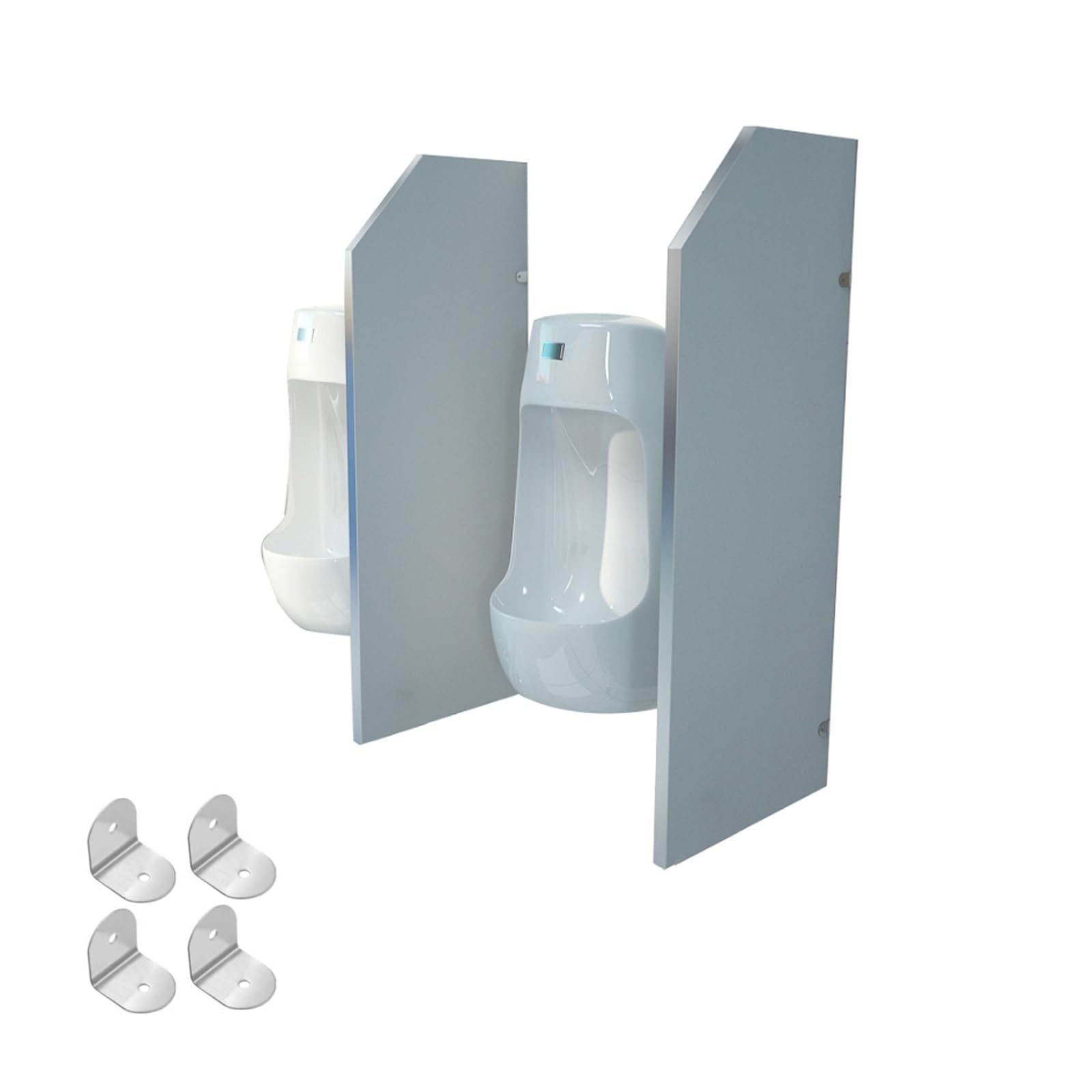 Mampara divisoria de urinario, mampara divisoria de urinario de Madera - Separador de Inodoro montado en la Pared para Hombres, Separador de baños para escuelas, hoteles y restaurantes - par