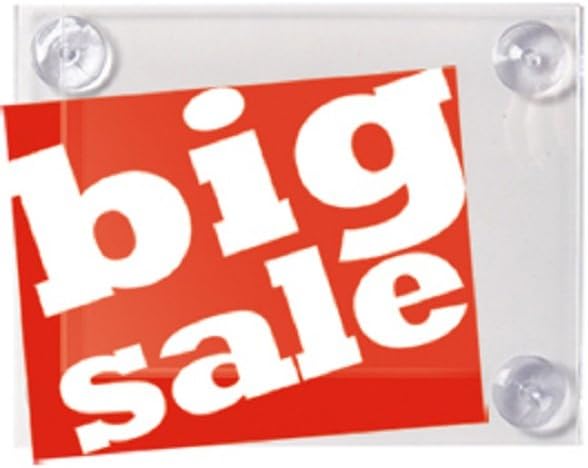 8 ½ x 11 inch Window Sign Holder with Suction Cups