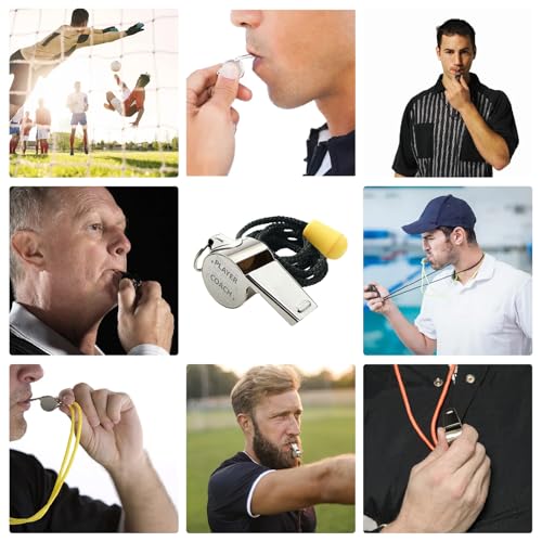 Silbato metálico para entrenador con cordón CREATCABIN miniatura 6
