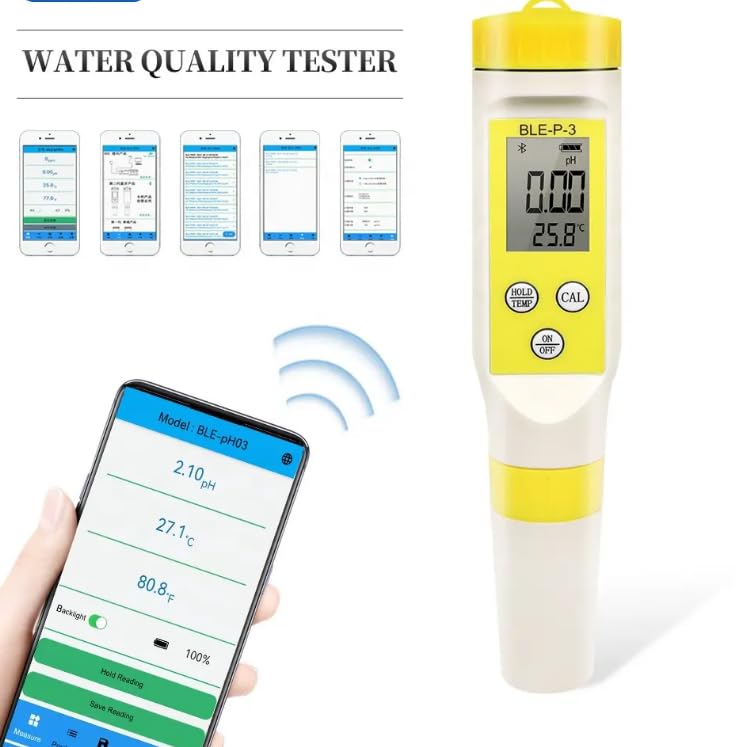 BLE-P-3 pH Meter Components Diagram