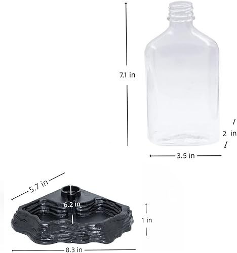 Miniatura 6 de MRTIOO Cuenco de 17 onzas para comederos de reptiles con tanque de terrario, dispensador automático de agua, accesorios de alimentación para