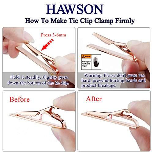 Image of HAWSON 2 inch / 2.2 inch Tie Clip for Men, Novelty Tie Bar Clip for Men and Boys, Interesting Tie Clip for Party