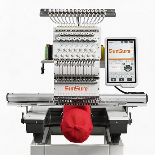 Commercial Embroidery Machine with Touchscreen and Training