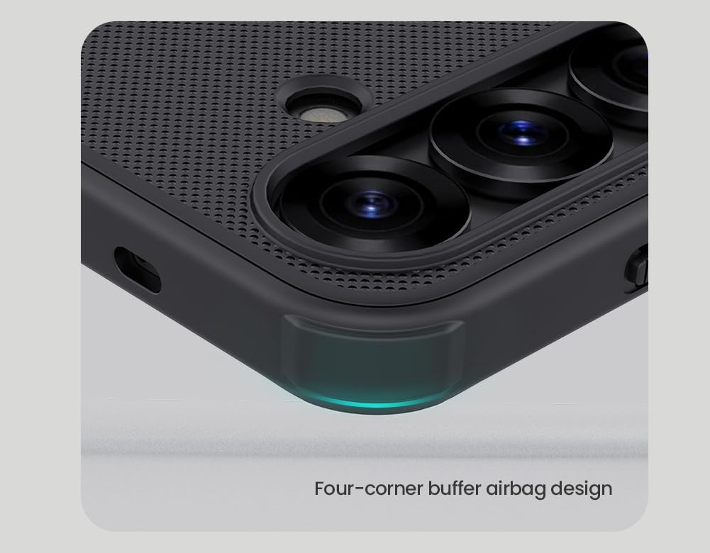 Nillkin Capa Super Frosted Shield Pro Series projetada para Samsung Galaxy S25 Plus - preta
