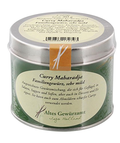 Altes Gewürzamt - Curry Maharadja Familiengewürz, sehr mild Dose 70 g