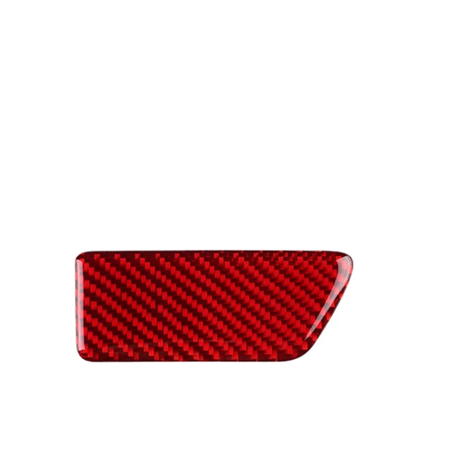 Car Trim Interior for Seat for Leon MK3 2013-2020 LHD RHD Car Front Passenger Box Switch Soft Carbon Fiber Sticker Interior Mouldings(LHD Red)