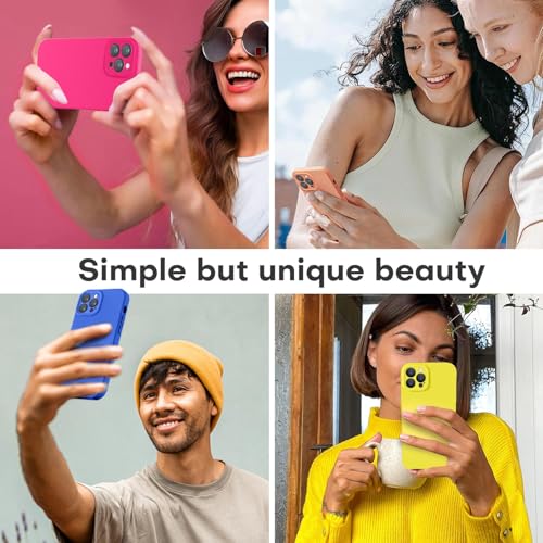 Image of LOVE 3000 Designed for iPhone 14 Pro Max Case, Premium Silicone with [Soft Anti-Scratch Microfiber Lining] Shockproof Protective Phone Case for Men Women Girls 6.7 inch, Klein Blue