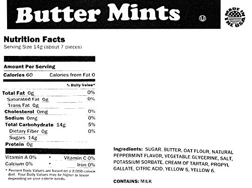 Sweetgourmet Classic Yellow Butter Mint Candy | 2 Pounds #TOP5