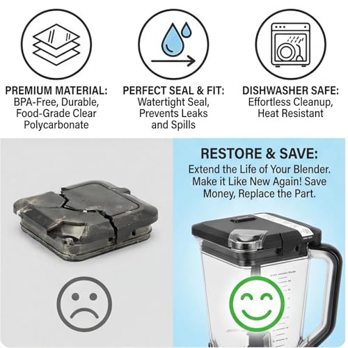 Tapa de cierre de repuesto para licuadora 72oz miniatura 3