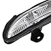 TOTMOX Reversing Mirror LED Clear Lens Amber Light Door Mirror Turn Signal Lamp Compatible with Mercedes Benz Cls C219 2004-2011 S-Class W221 Replace 2198200521 2198200621 A2198200521, Right