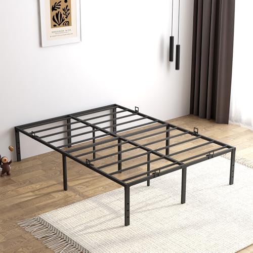 Non Slip Mattress Gaskets for Metal Bed Frame, Anti-Slip Holder in Place Gripper, Mattress Slide Stopper, Adjustable Anti-Slip Baffle, Easy to Install, 6 PCS, Black