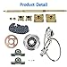 labwork 32 Rear Axle Assembly Kit Shaft + Hub+ Chain+ Brake Master Cylinder Replacement for Go Kart ATV