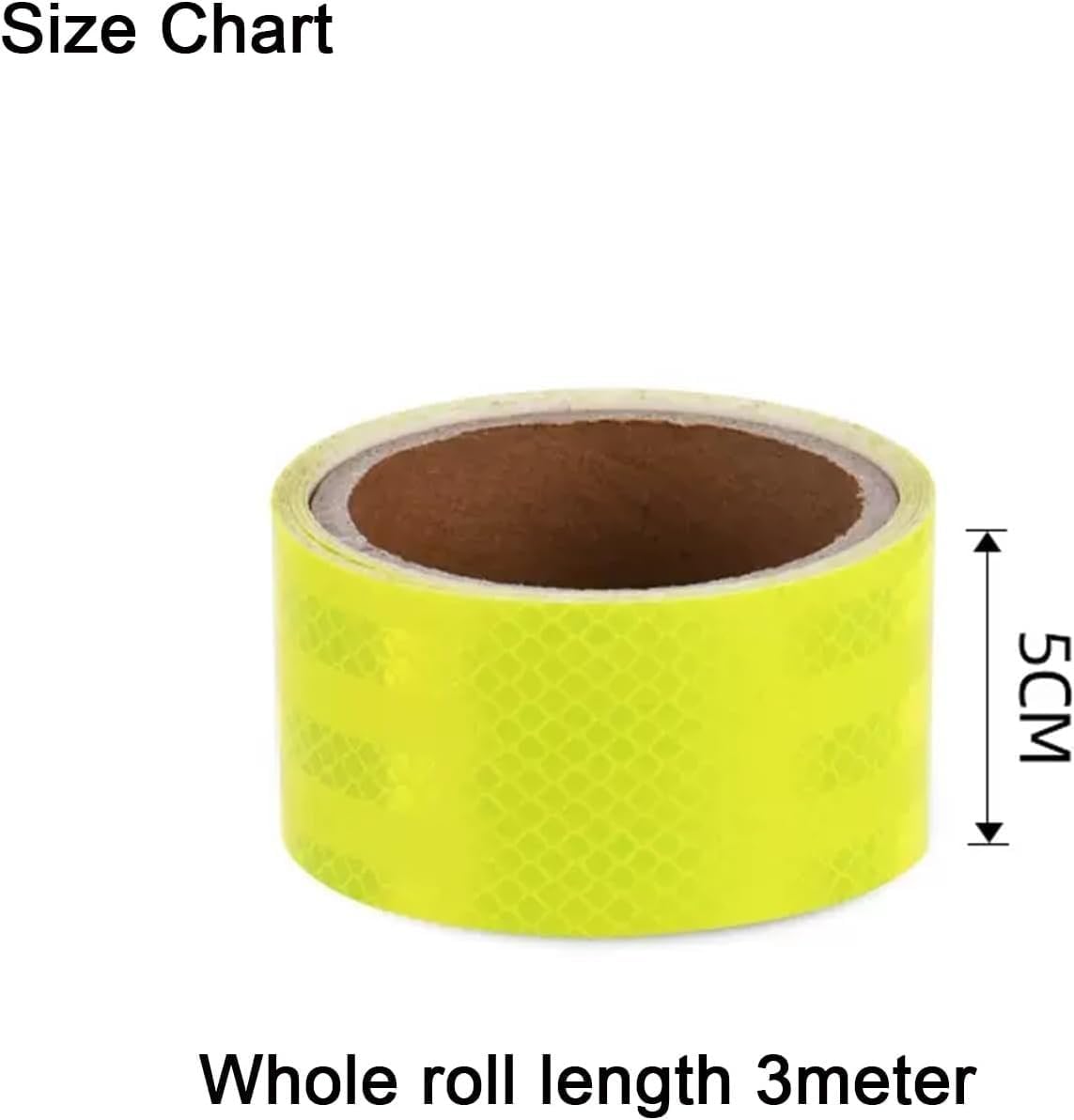 Reflective Tape, Adhesive Warning Tape, Yellow Warning Tape, Self-Adhesive Tape Outdoor Reflective Stickers for Trailers, Trucks, Cars(300x5cm)