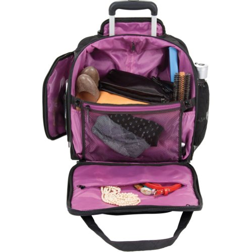 DELSEY Paris Rolling Under Seat Tote Bag, Black, One Size - Image 4