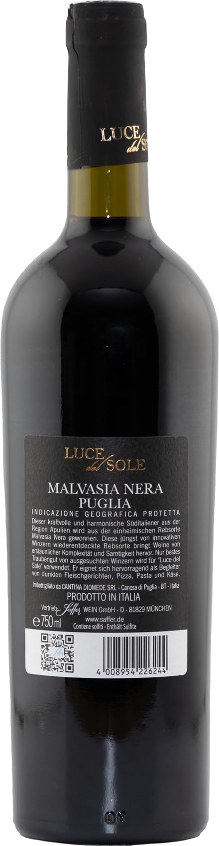 Malvasia Nera Puglia IGT "Luce del Sole" Rotwein Apulien halbtrocken (6 x 0.75l)