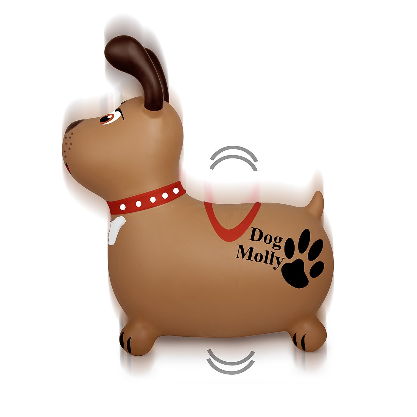 JAMARA 466005 Hüpftier Dog Molly HoppyDoo - Spielzeug für Kinder, Hüpftier Baby Indoor Outdoor, Geschenk für Kinder, Gartenspielzeug, Pflegeleicht, BPA frei, mit Pumpe