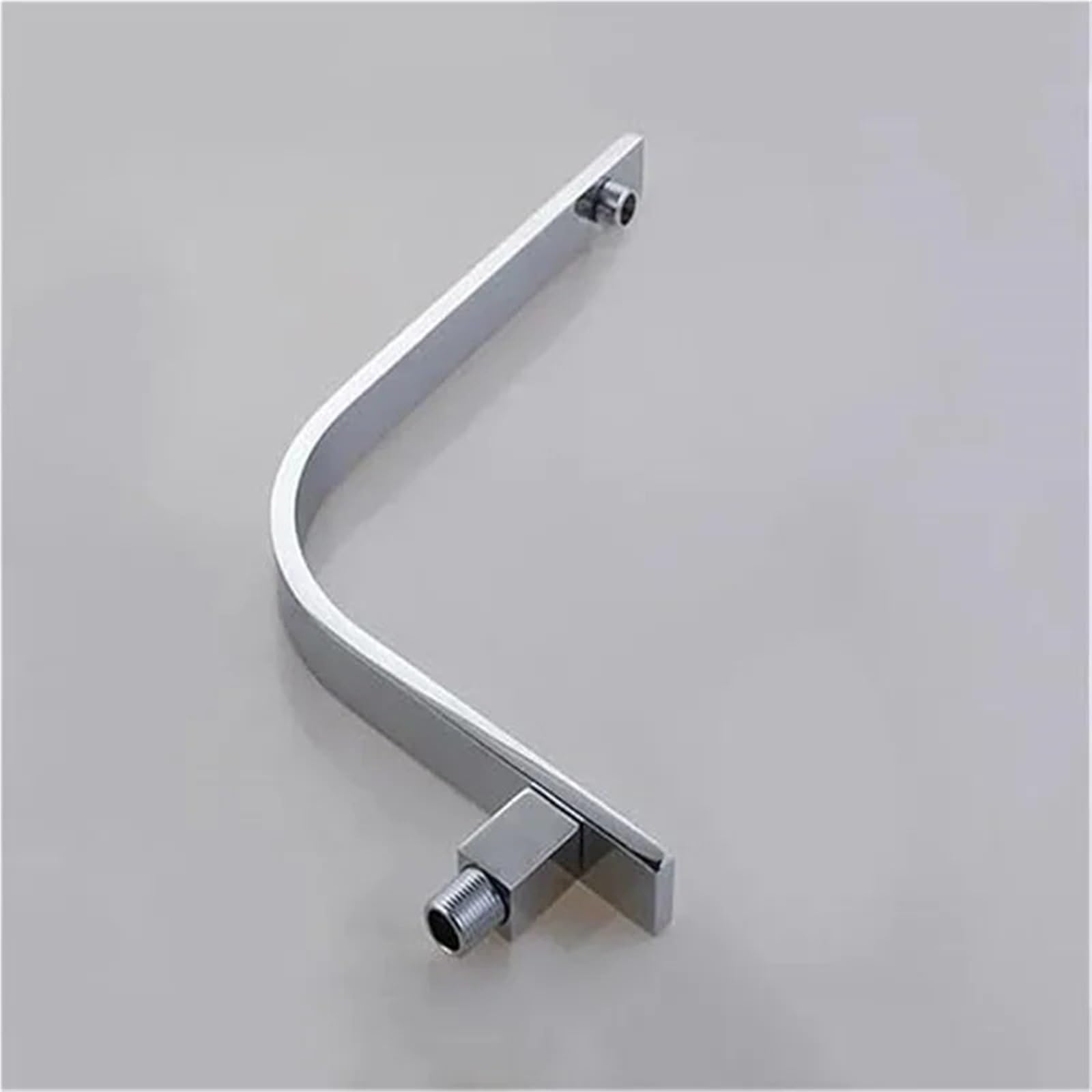 Ducha de lluvia cuadrada cromada, cabezal ducha montado en la pared, brazo Para Uso en el Baño(Chrome)