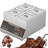 temperatrice cioccolato professionale ★【Design Intuitivo】Scioglitore di cioccolato è realizzato in acciaio inossidabile 304, antiruggine, resistente alle alte temperature, sicuro, igienico e facile da pulire. Il suo design esteticamente gradevole lo rende comodo sia per i professionisti che per gli utenti domestici. Le sue dimensioni compatte lo rendono facile da trasportare e spostare