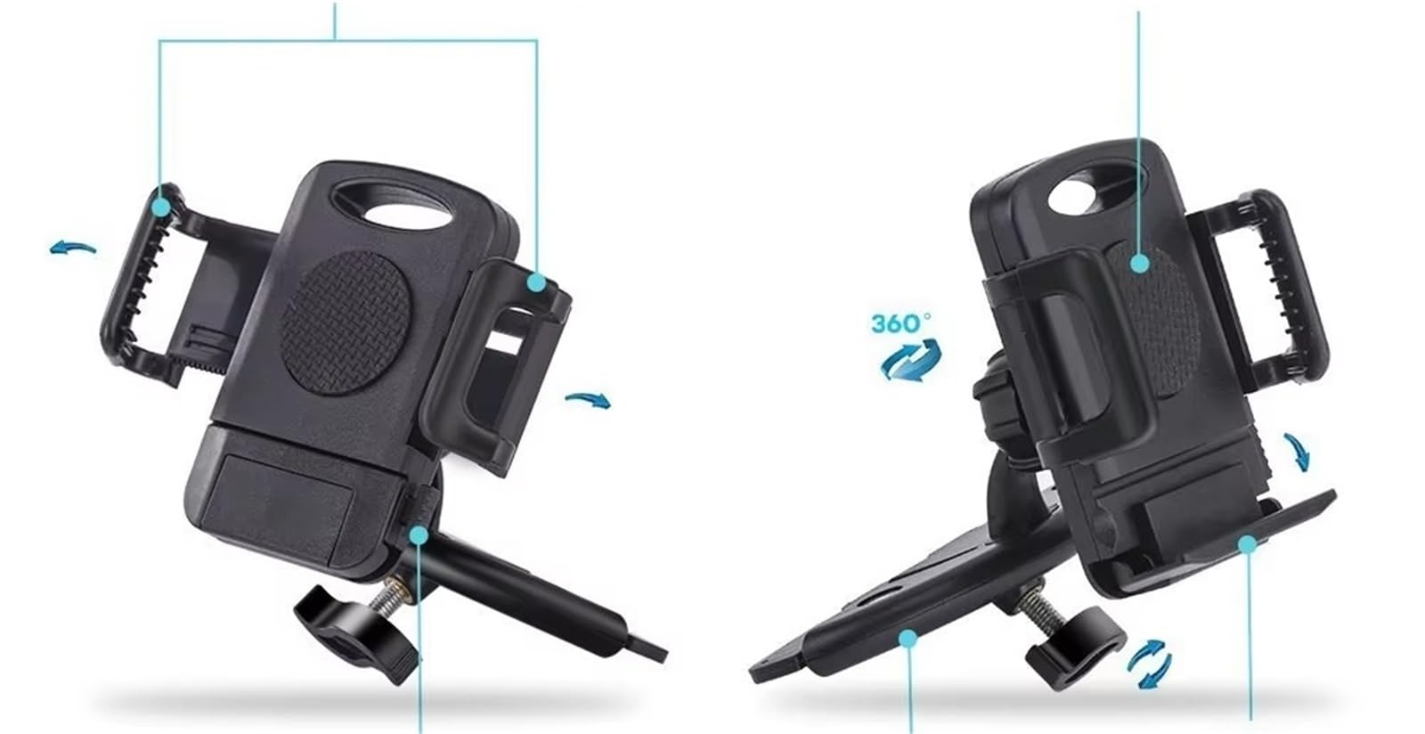 para iPhone GPS Xnyocn Soporte para Coche Soporte para Ranura para CD Soporte Ajustable Universal Soporte para Teléfono Móvil con Rotación 360 ° Soporte Móvil Coche