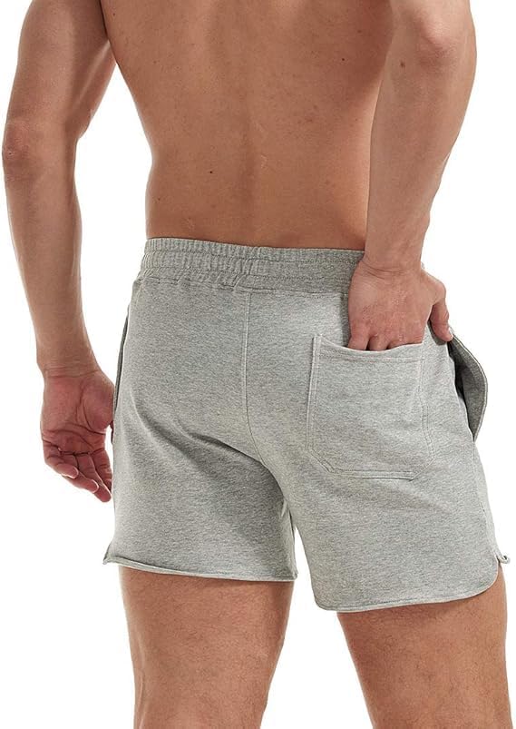 AIMPACT Men's Athletic Shorts Bodybuilding Workout Cotton Gym Shorts with Pockets - Image 3