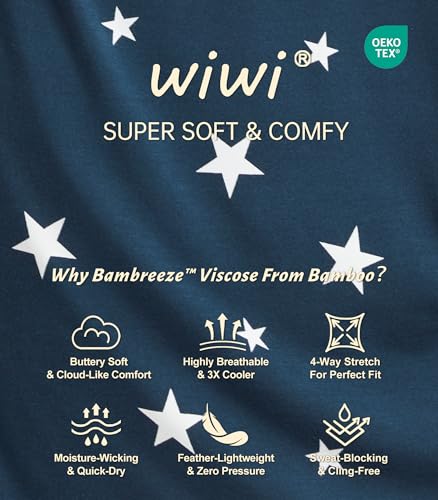 Image of WiWi Viscose from Bamboo Women's Pajamas Set Super Soft Button Down Top and Pants Sleepwear Cooling Pjs S-3X