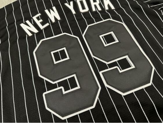 Men's New York 99 Baseball Jerseys Shirts Hip Hop Button Down for Party Xmas Gift Stitched - Image 2