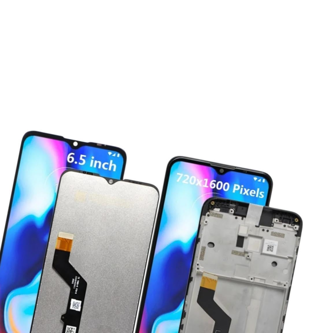 Generico Schermo LCD per Motorola Moto E7 Plus XT2081 XT2081-1 XT2081-2 6.5 inch LCD Display Digitizer Vetro Touch Schermo Ricambio Assembly Nero