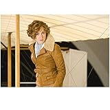 Night at the Museum: Battle of the Smithsonian 8x10 Photo Amy Adams Tan Leather Jacket Looking Left Leaning Forward Slightly kn