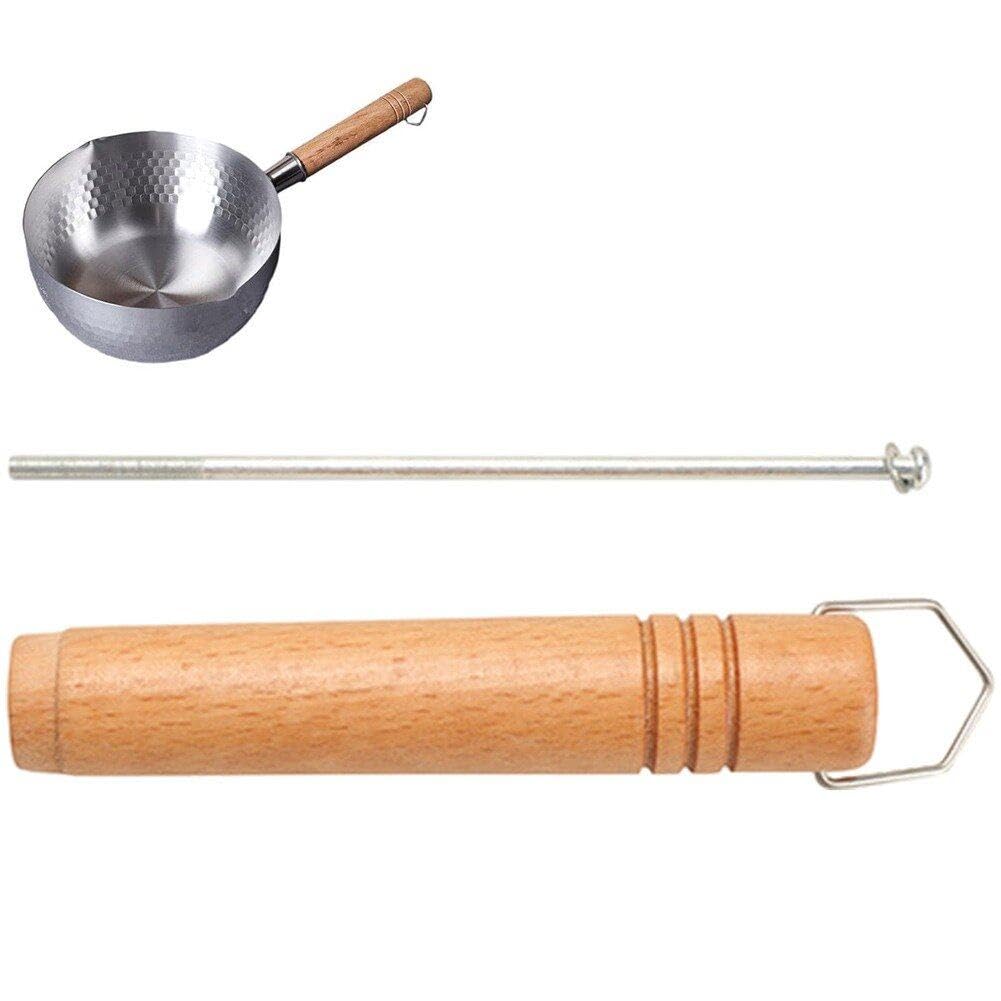 Lpitoy As Shown Pot Handle Knob Pan Pot Replacement Handle Milk Pot Saucepan Cooking Pot Wooden Handle Kitchen Utensil Tools