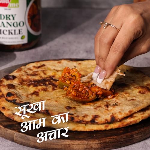 Image of Add Me Dry Mango Pickle 500g Homemade Aam ka Sukha Achar 500 gm classic mother made recipe Glass Jar