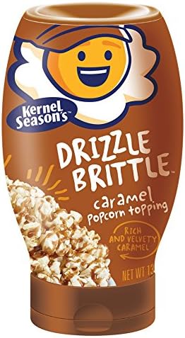 Kernel Season's Drizzle Brittle Popcorn Topping, Caramel, 13.1 Ounce