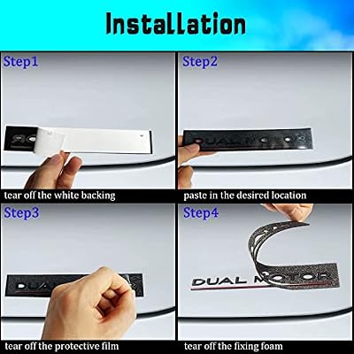 3D Plaid Badge Sticker Dual Motor Emblem Decor fit for Model 3 Y S X Accessories (Glossy Black-Black Line)
