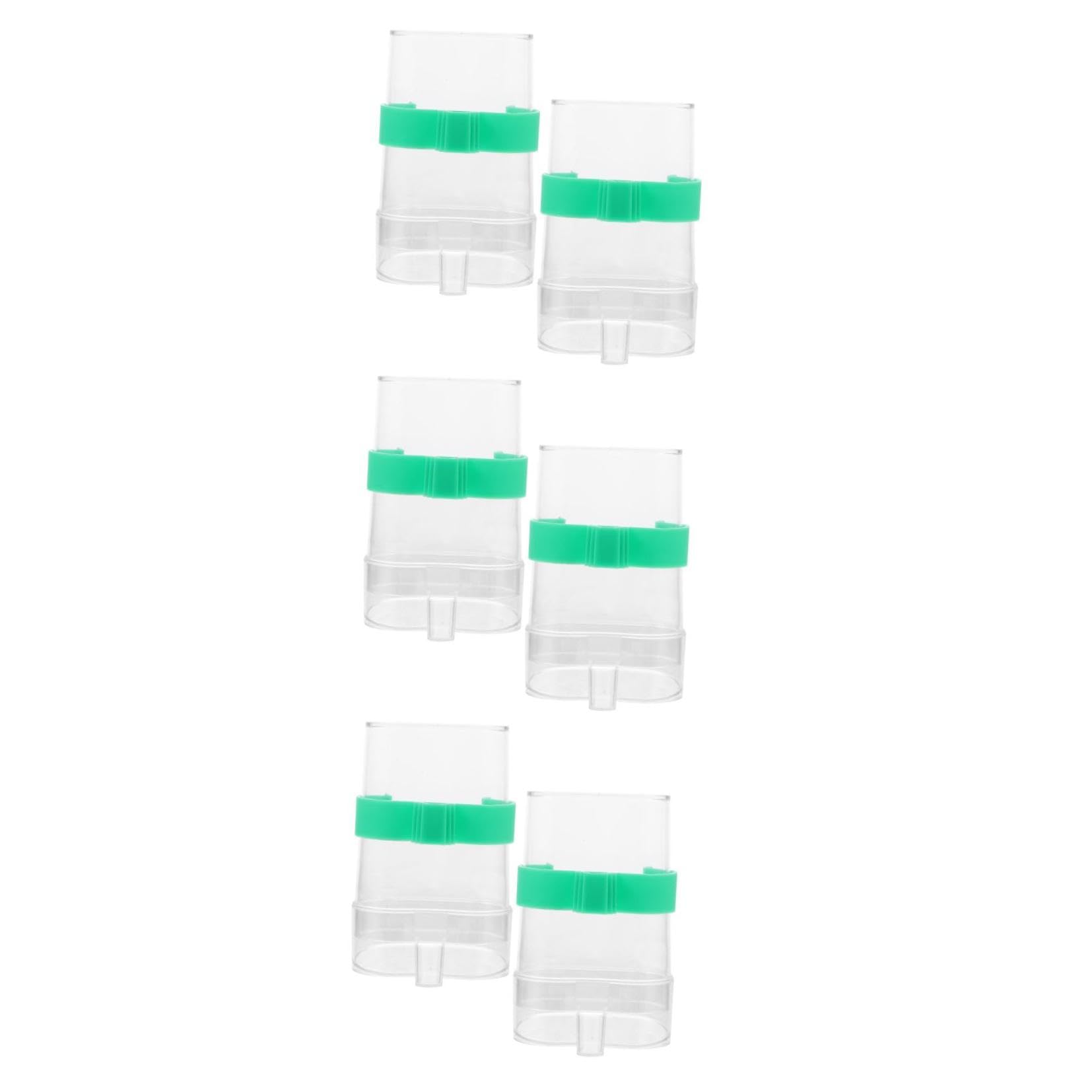FRCOLOR 3 Set Di Erogatori Dacqua Per Uccelli Mangiatoia Per Polli E Abbeveratoio Mangiatoia Per Animali Domestici Design Sicuro E A Prova Di Perdite 2 Pezzi*3