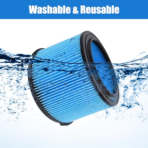 Image of 4 Pack VF3500 Replacement Filter for Ridgid 4 Gallon Vaccum, 4 Pack 26643 Fine Dust Filter for 3 /4 /4.5 Gallon Wet Dry Portable Vacuums, Replaces WD40700, WD30500