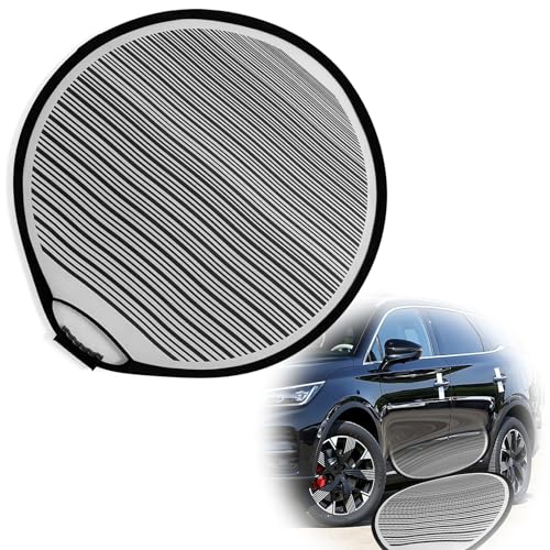 Car Dent Detection Board - Circular Striped Flexible Foldable Lined Light Reflector Board Dent Panel, Dent Fix Tool for Vehicle Door Scratch and Hail Damage