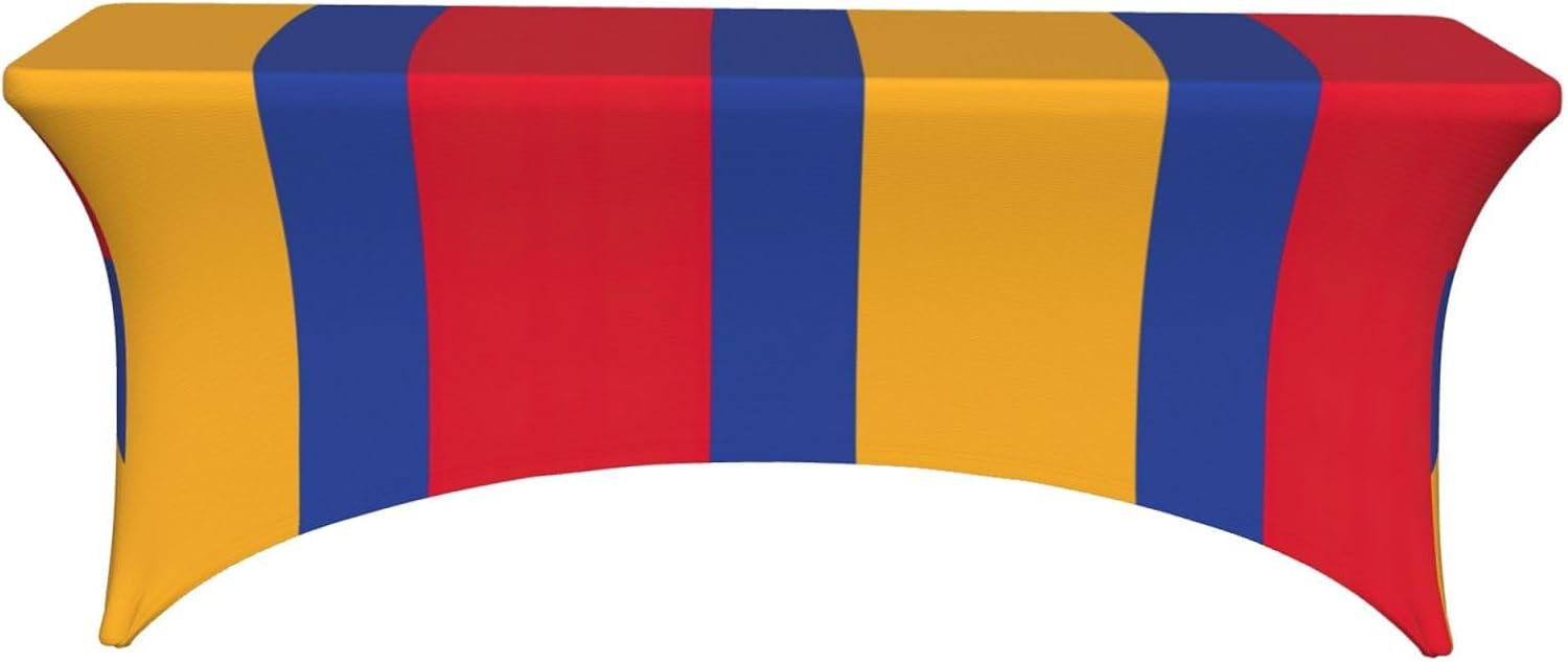 Flag of Armenia Print Table Cover Rectangular Tablecloth for 6-Foot Tables for Wedding Banquets Outdoor