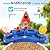 NEEZUKAR Smart Bird Feeder with Camera Solar Powered, AI Species Identification, 2K HD Video, Instant Arrival Alerts, Weatherproof Design for Outdoor, Gift for Father's Day(Blue)