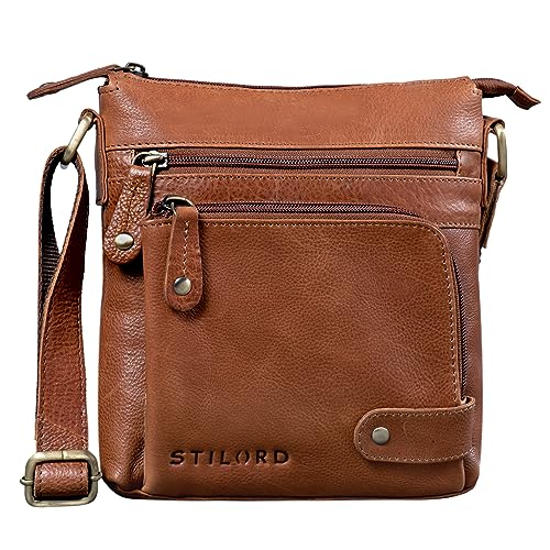 Bolso de hombro de cuero STILORD, el complemento vintage ideal para la oficina o viajes