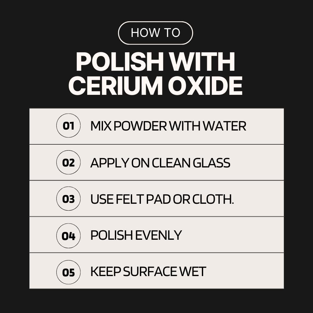 Cerium Oxide Powder - Glass Scratch Remover -5