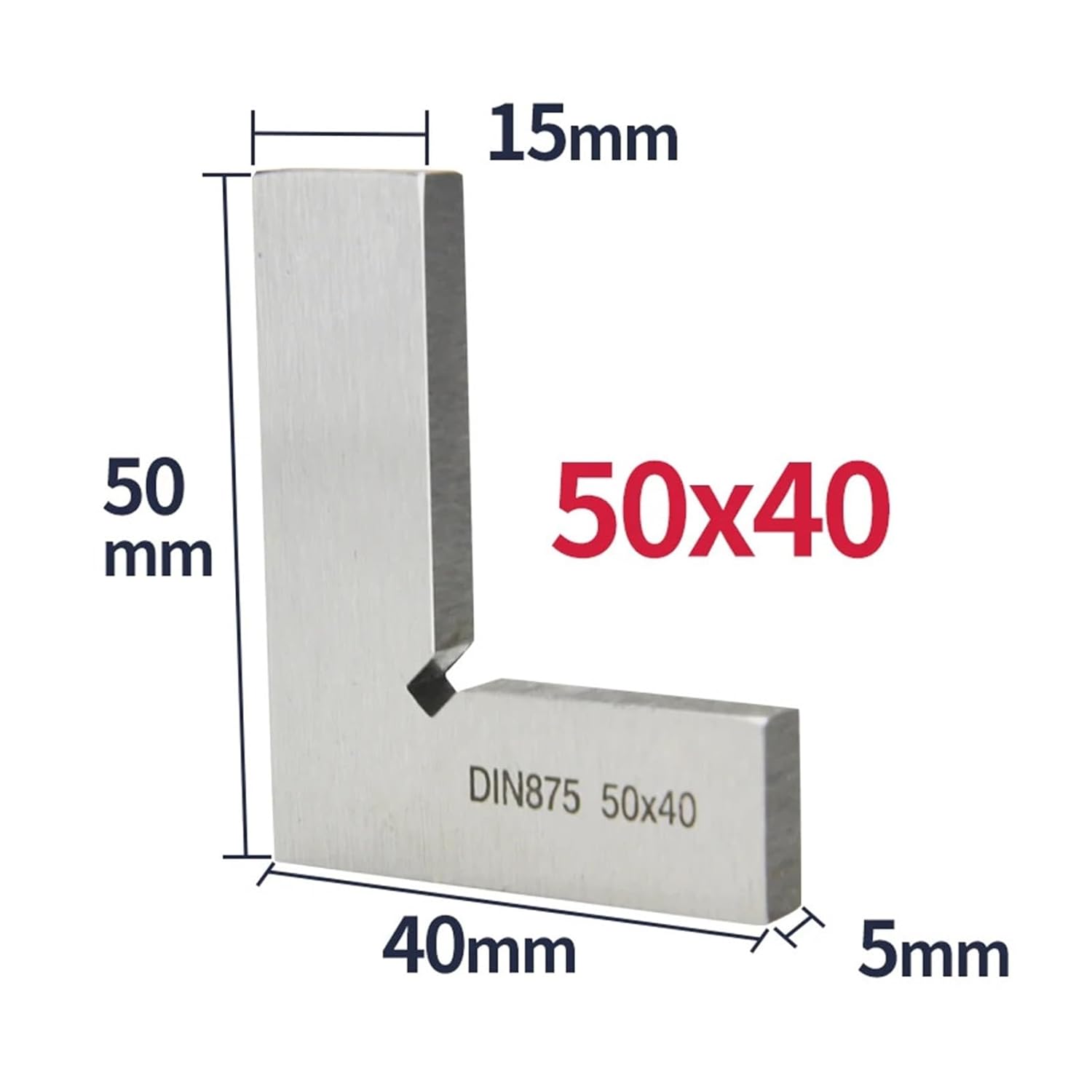 Flat Edge Square 90 Degree Tool Metal Square Measuring 50x40/75x50mm(150x100 Square 90DEG)