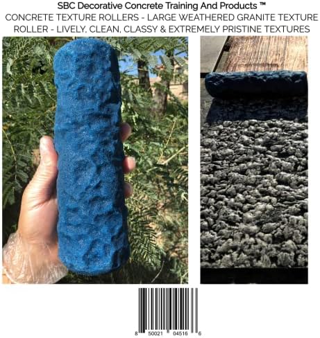 The "Original Designed" Weathered Granite Concrete Stamping Texture Roller And Masonry Form Tool Favorite Since 2005. (WeatheredGranite)