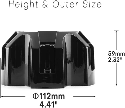Miniatura 2 de Tapones centrales de rueda de 4.41 pulgadas para ruedas balísticas todoterreno WX02-114.3-127-5H LG0805-13, 4 tapacubos centrales negros de repuesto