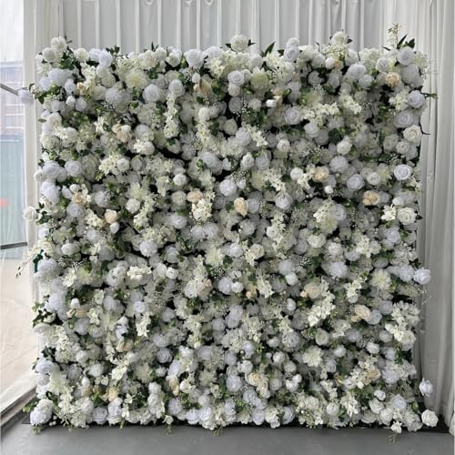 Mur de fleurs réutilisable pour éviter les fleurs fanées au mariage